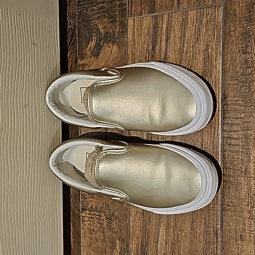 Women’s Vans Metallic Slip On shoes size 8